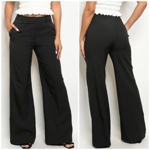 ☀️LAST2️⃣//BLACK WIDE LEG TROUSER